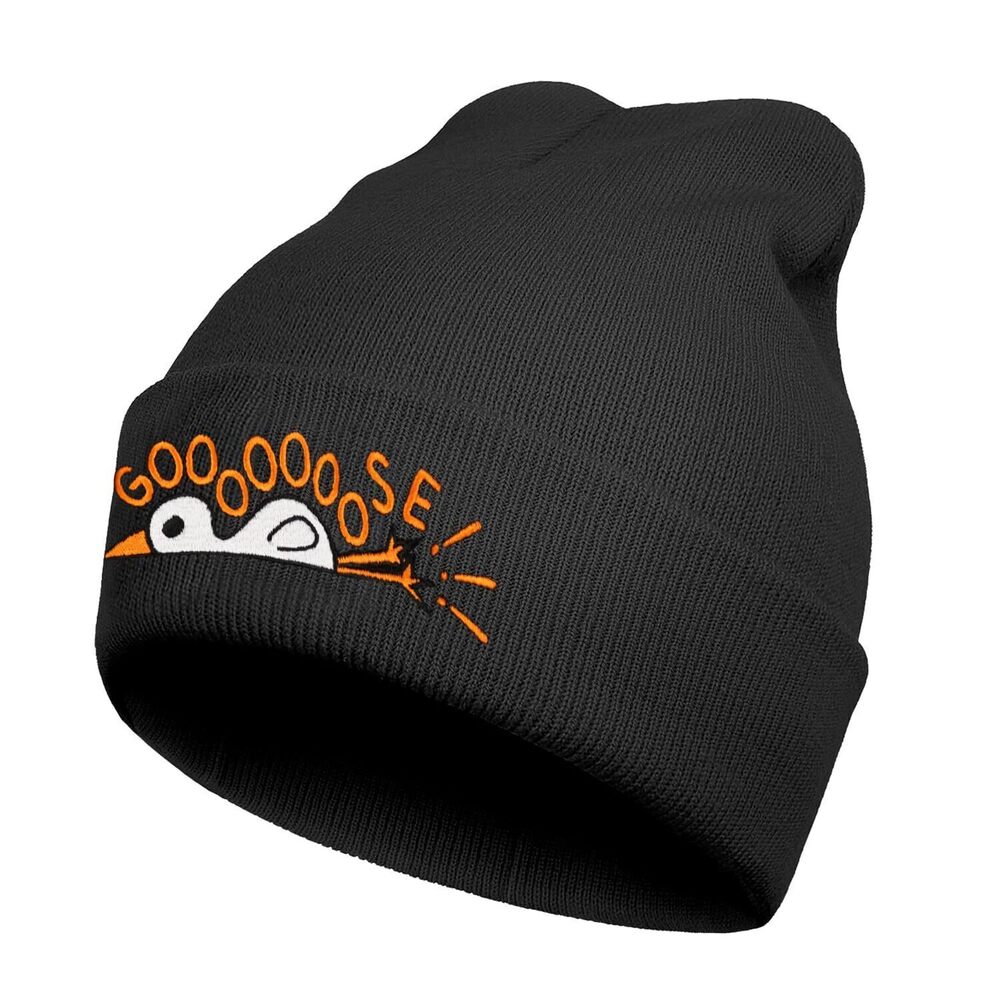 2010 Funny Goose Embroidered Beanie Hat and Cute Soft Washable Winter